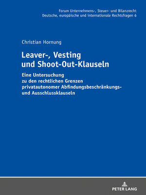 cover image of Leaver-, Vesting- und Shoot-Out-Klauseln